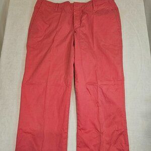 Tommy Hilfiger womens Pink Capri Pants Size 12 100% Cotton